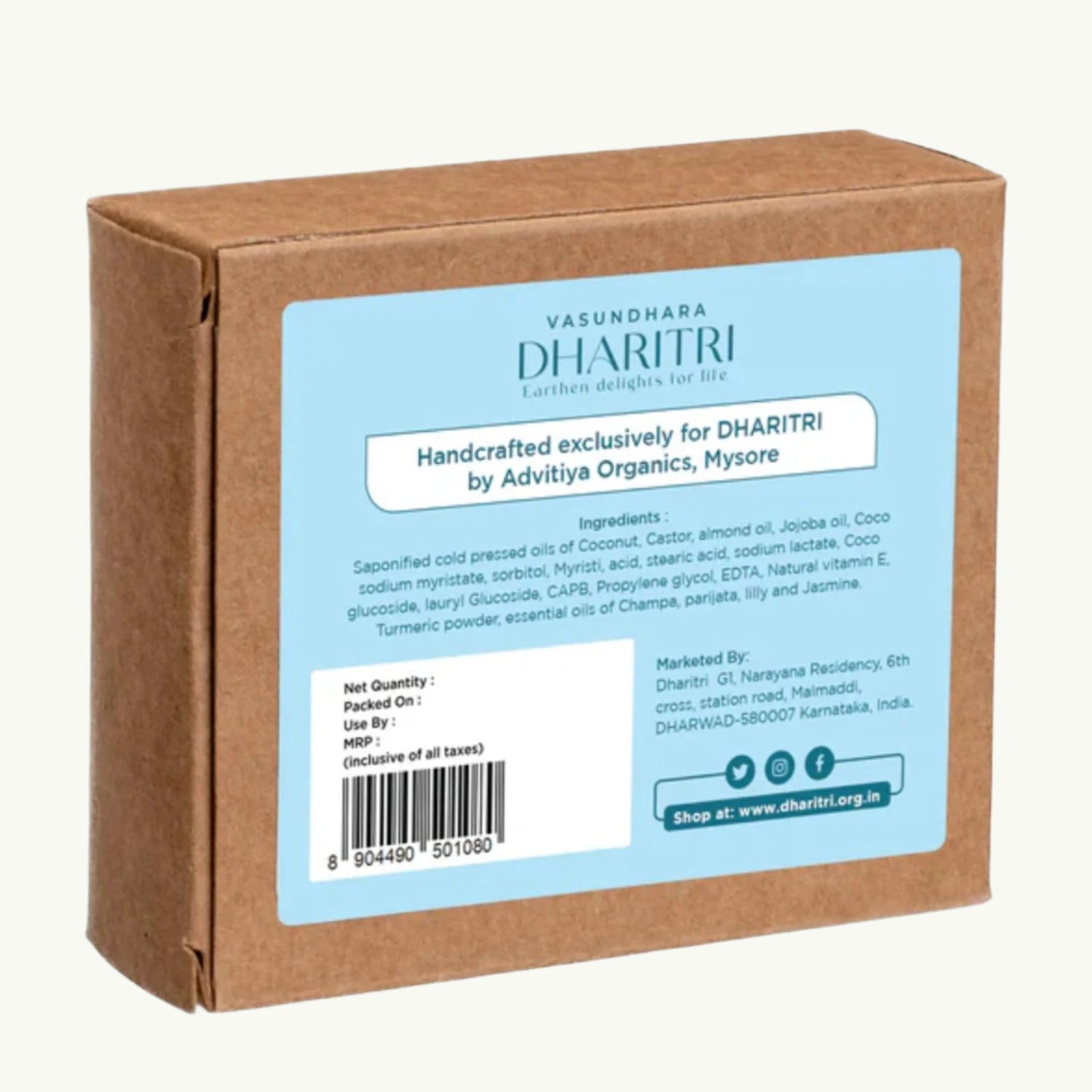 Dharitri Pushpamrit Mixed Flower Essence Natural Soap Bar