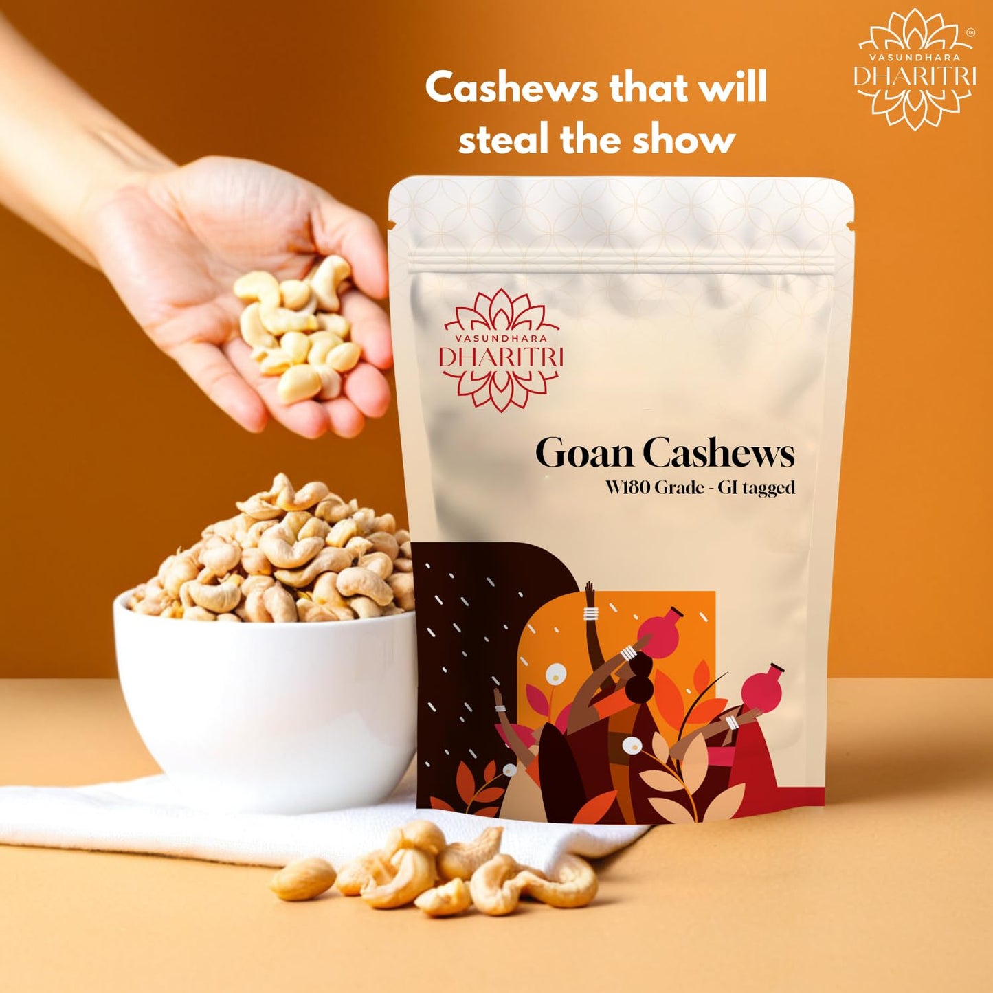 Goan Cashews W180 Grade
