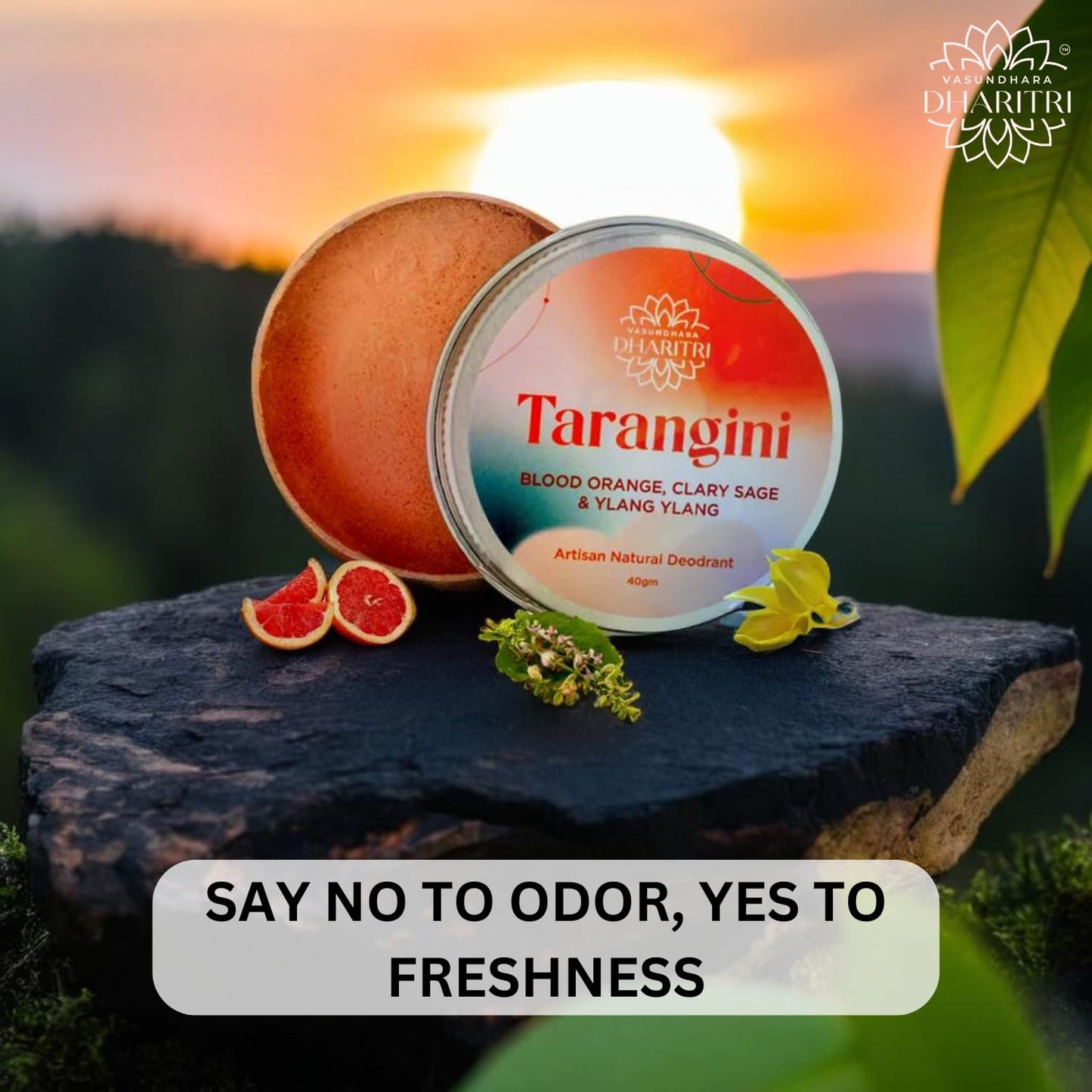 Tarangini Deodorant Cream - Blood Orange, Clary Sage and Ylang Ylang