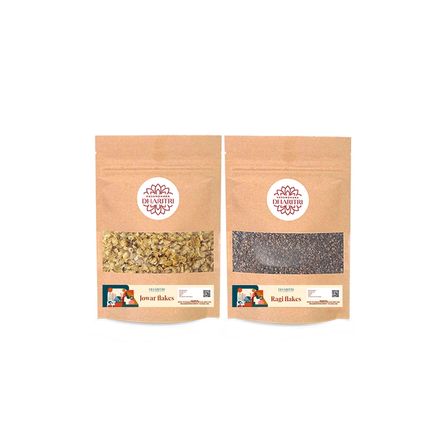 Millet Flakes Duo – Jowar & Ragi Flakes Combo Pack - 600g