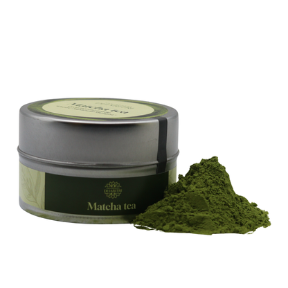 Dharitri Matcha Tea with finely ground green tea powder