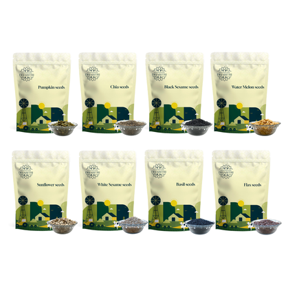8-in-1 Seeds Combo Pack – 100g Each (Total 800g)