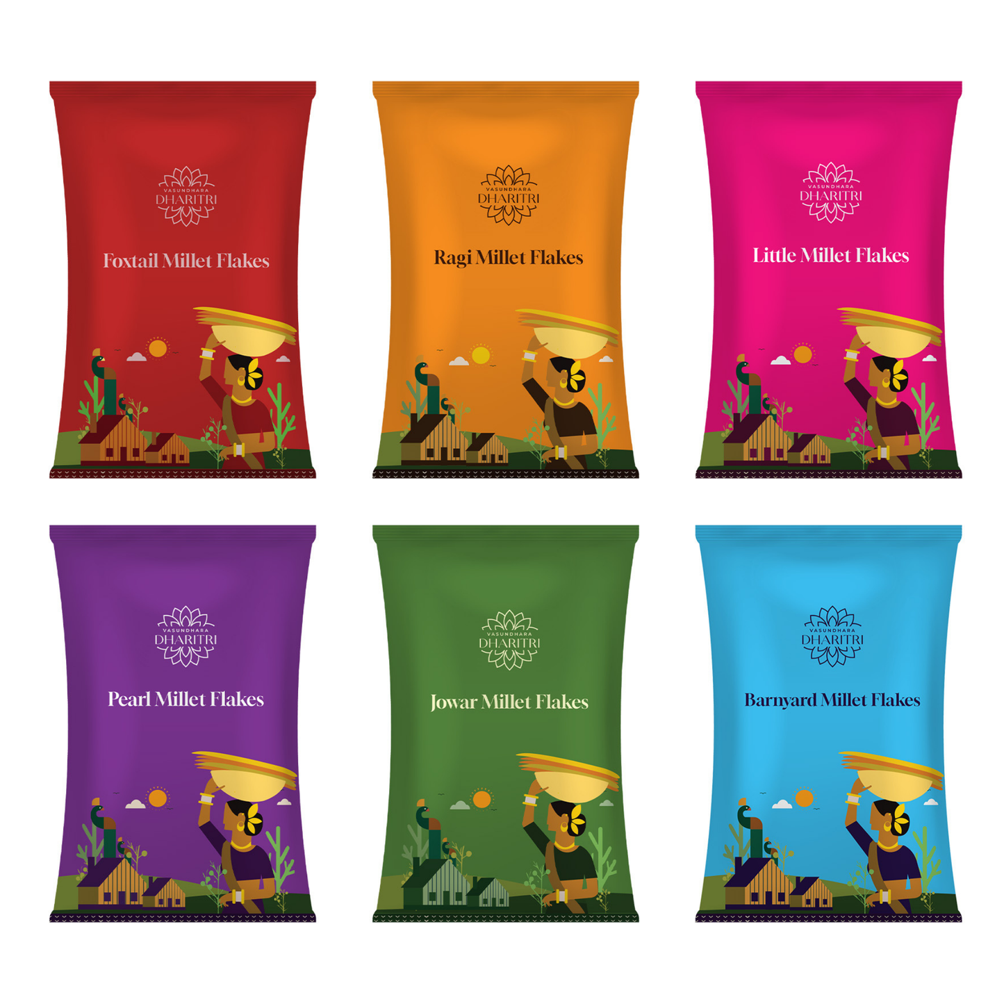 Healthy Breakfast Millet Flakes Combo (Pack of 6)