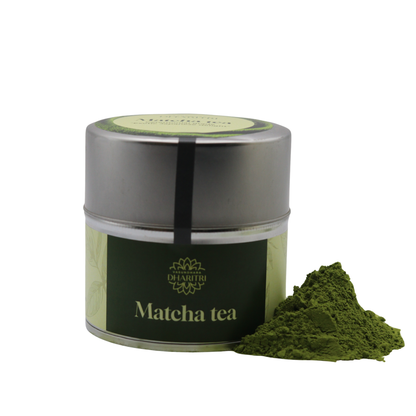 Dharitri Matcha Tea with finely ground Japanese green tea powder
