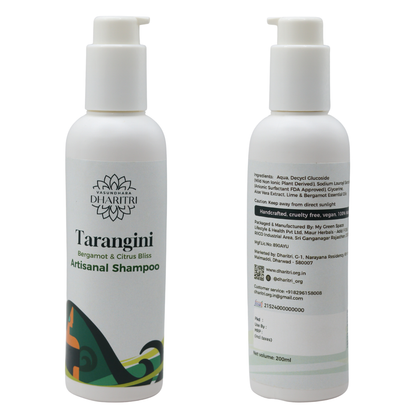 Dharitri Tarangini Bergamot & Citrus Bliss Artisanal Hair Shampoo 200ml