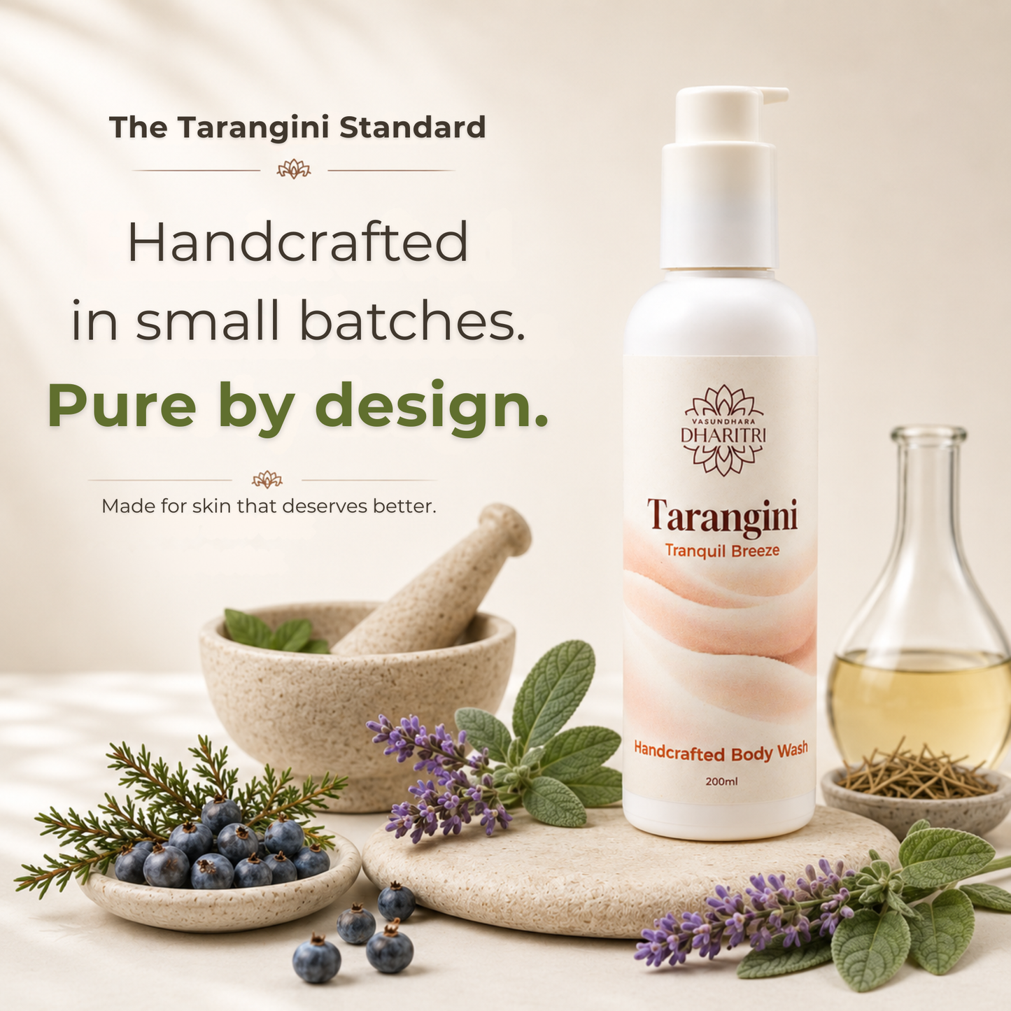 Tarangini Tranquil Breeze Handcrafted Body Wash 200ml