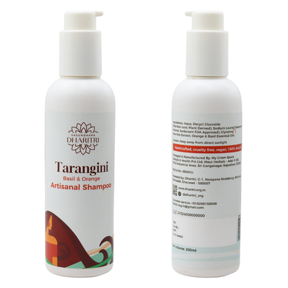 Tarangini Basil & Orange Artisanal Hair Shampoo 200ml
