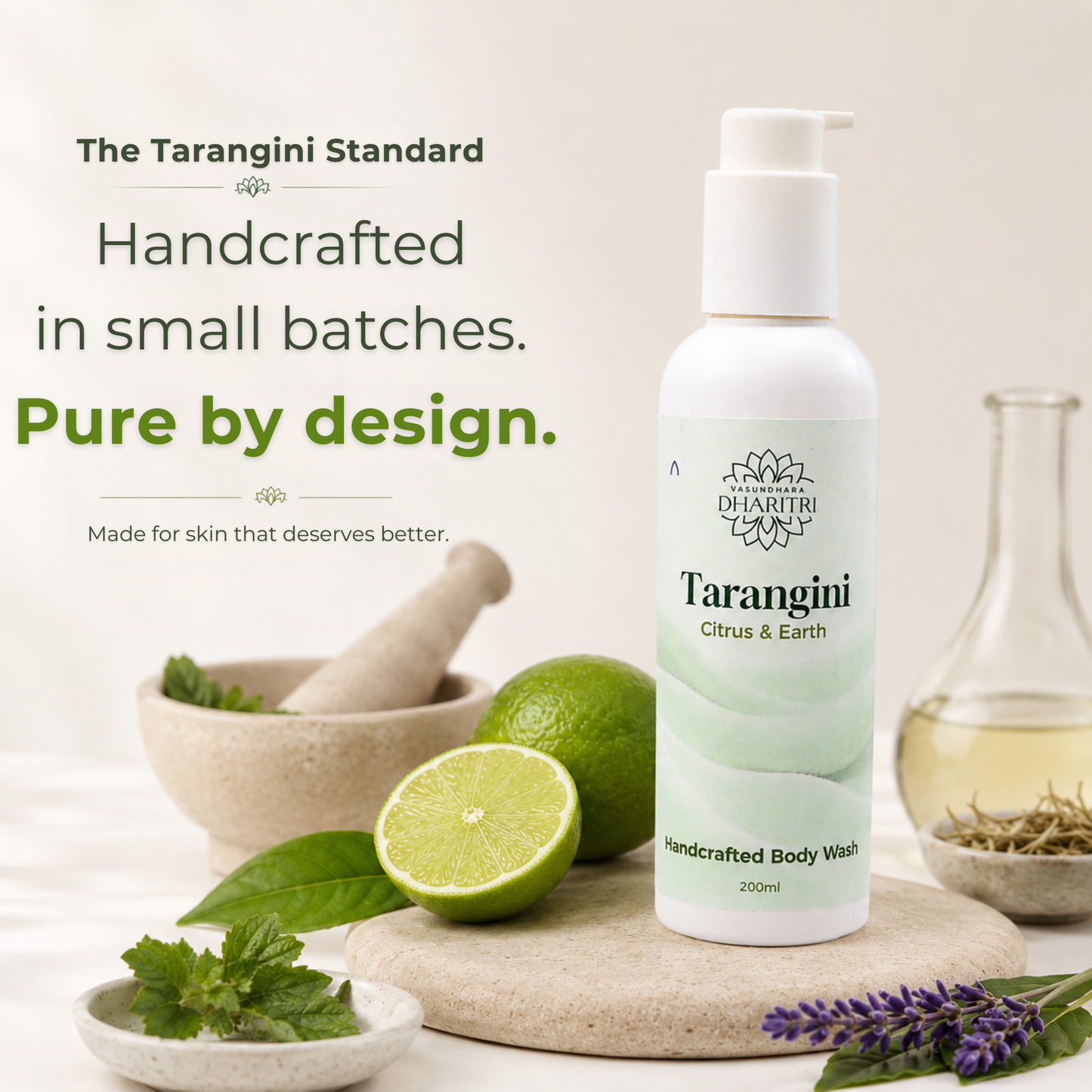 Tarangini Citrus & Earth Handcrafted Body Wash 200ml