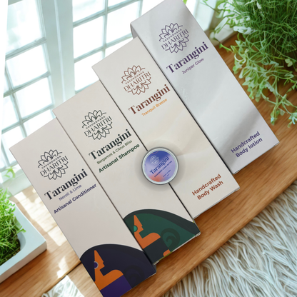 Dharitri Platinum Festive Goodness Pack with Hair Shampoo, Hair Conditioner, Body Wash, Body Lotion & Lip Balm