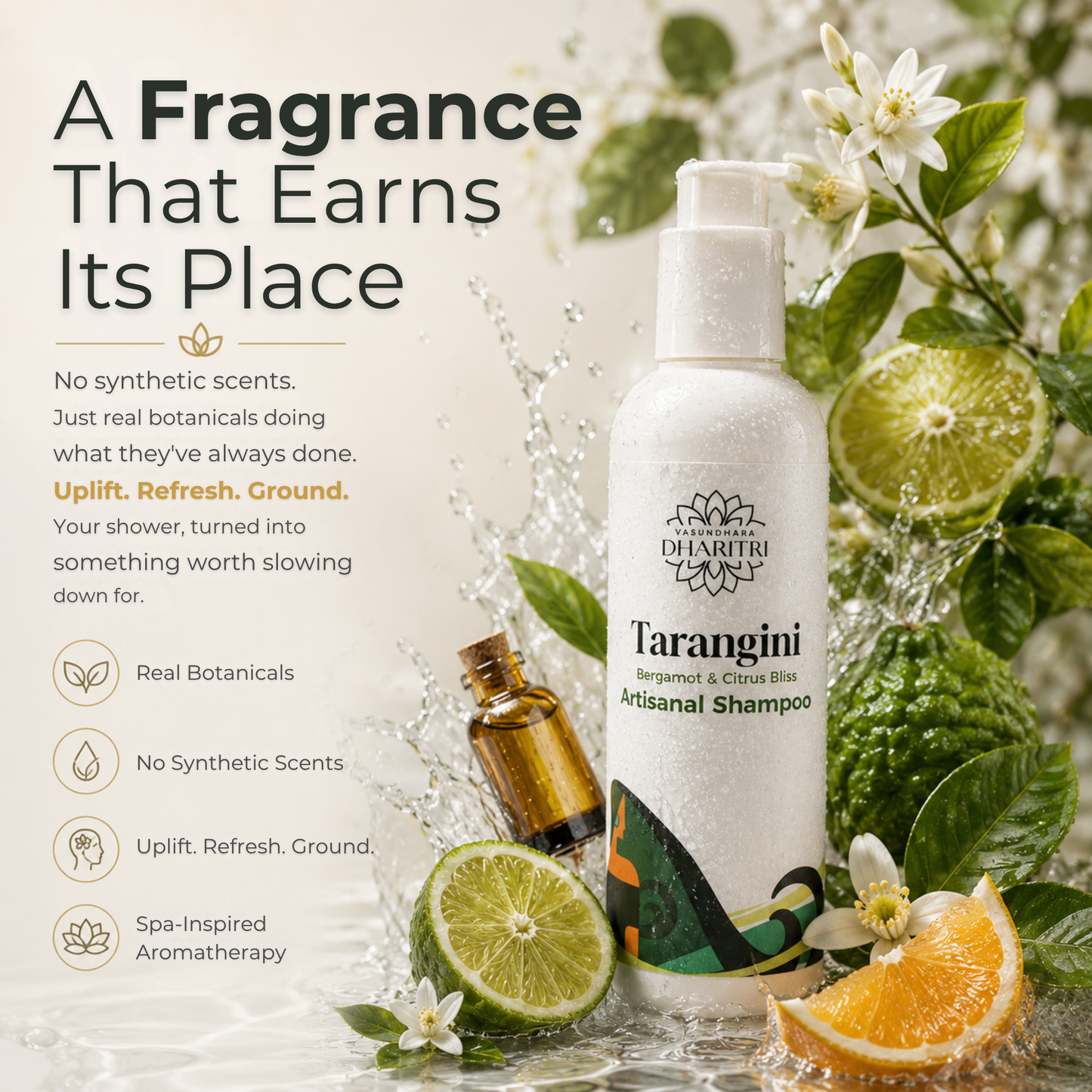 Tarangini Bergamot & Citrus Bliss Artisanal Hair Shampoo 200ml