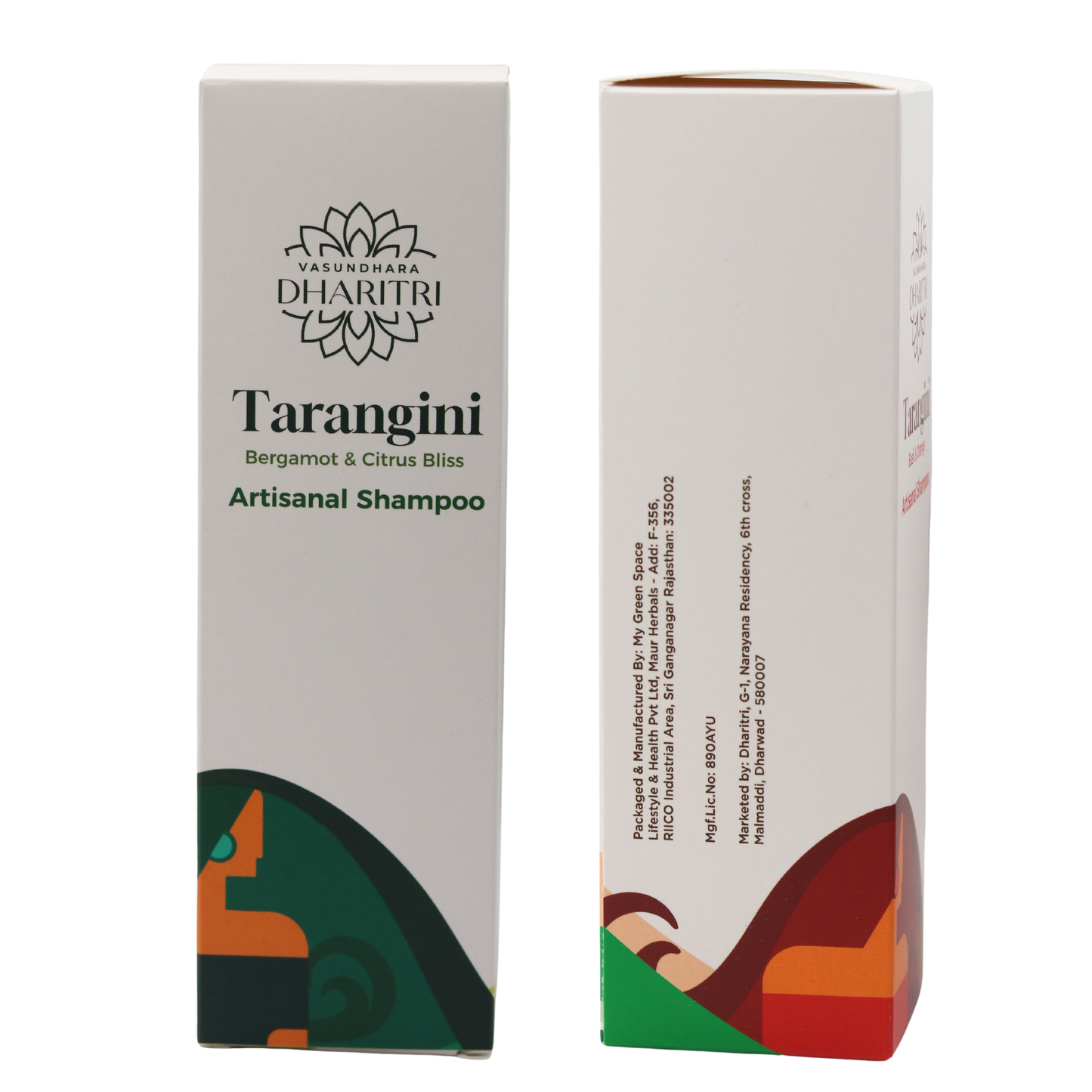 Dharitri Tarangini Bergamot & Citrus Bliss Artisanal Hair Shampoo 200ml