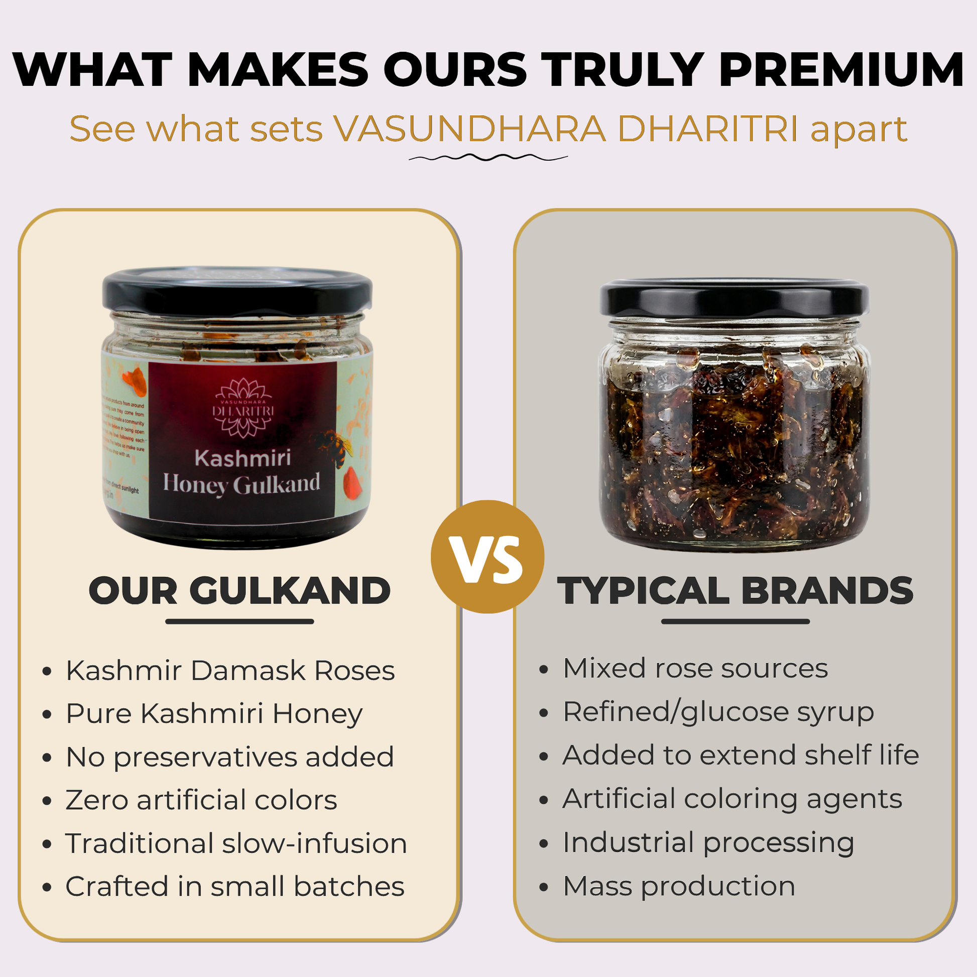 What makes Dharitri Kashmiri Honey Gulkand truly premium