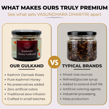 What makes Dharitri Kashmiri Honey Gulkand truly premium