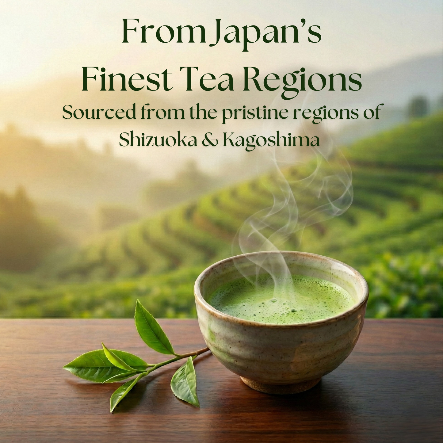 Japanese tea-growing regions featured in Dharitri Matcha Tea