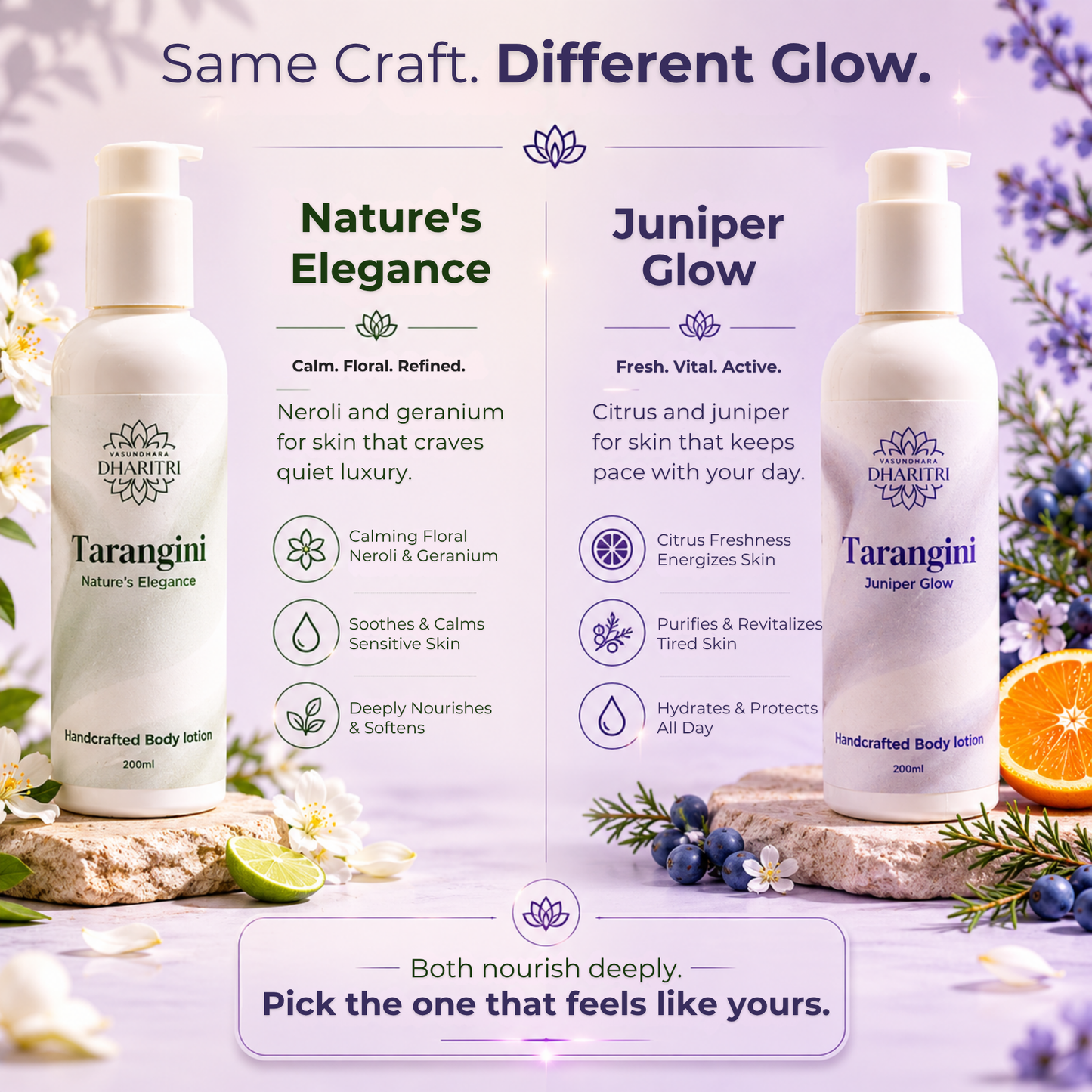 Tarangini Juniper Glow Handcrafted Body Lotion 200ml