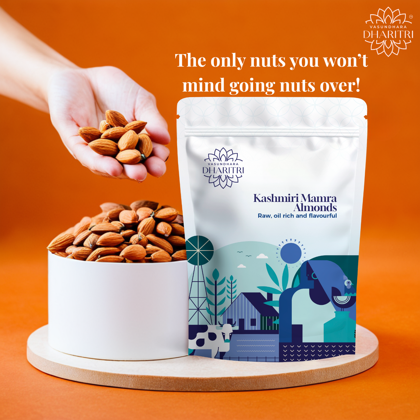 Dharitri Kashmiri Mamra Almonds
