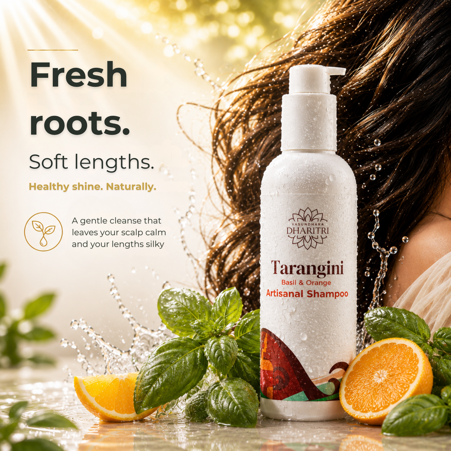 Tarangini Basil & Orange Artisanal Hair Shampoo 200ml
