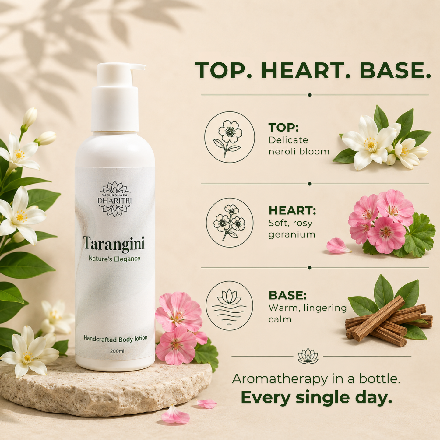 Tarangini Nature's Elegance Handcrafted Body Lotion 200ml