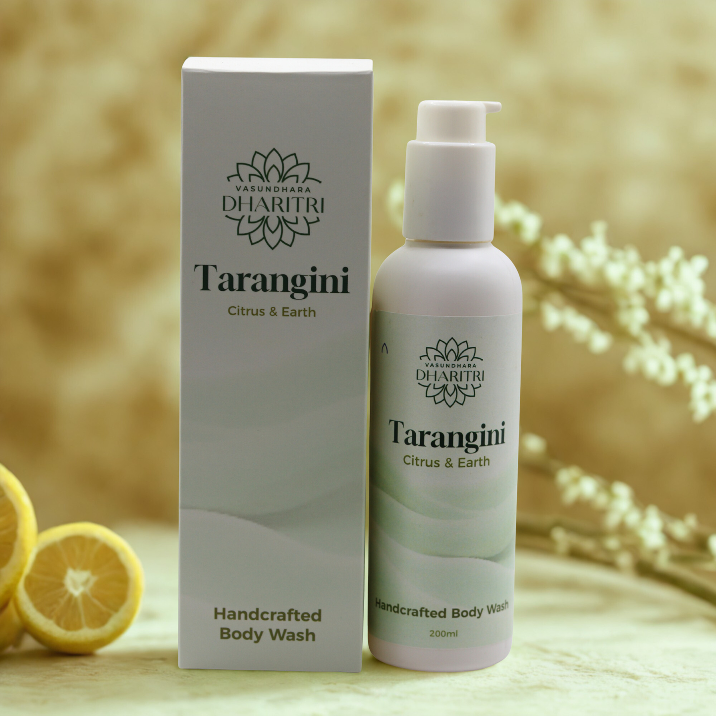 Dharitri Tarangini Citrus & Earth Handcrafted Body Wash 200ml