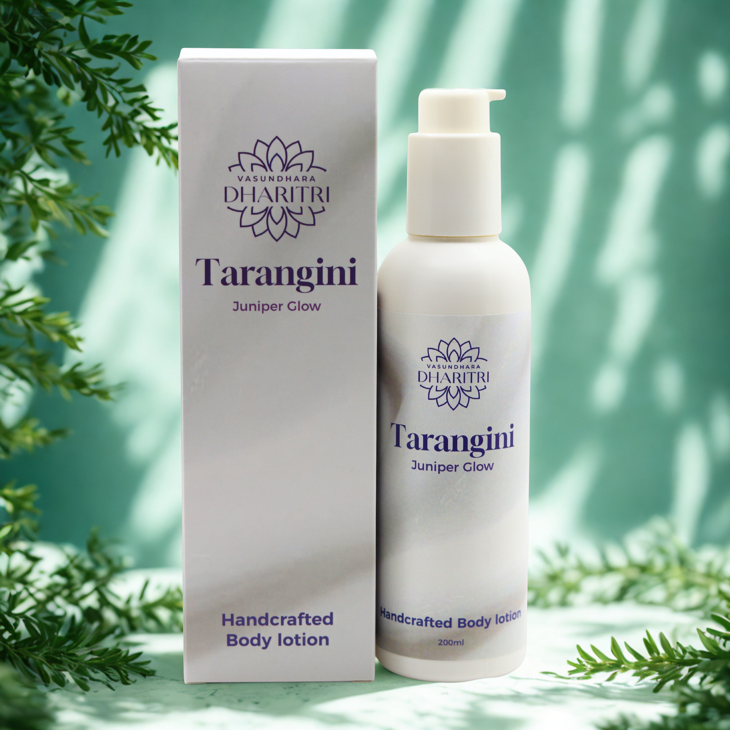 Dharitri Tarangini Juniper Glow Handcrafted Body Lotion 200ml