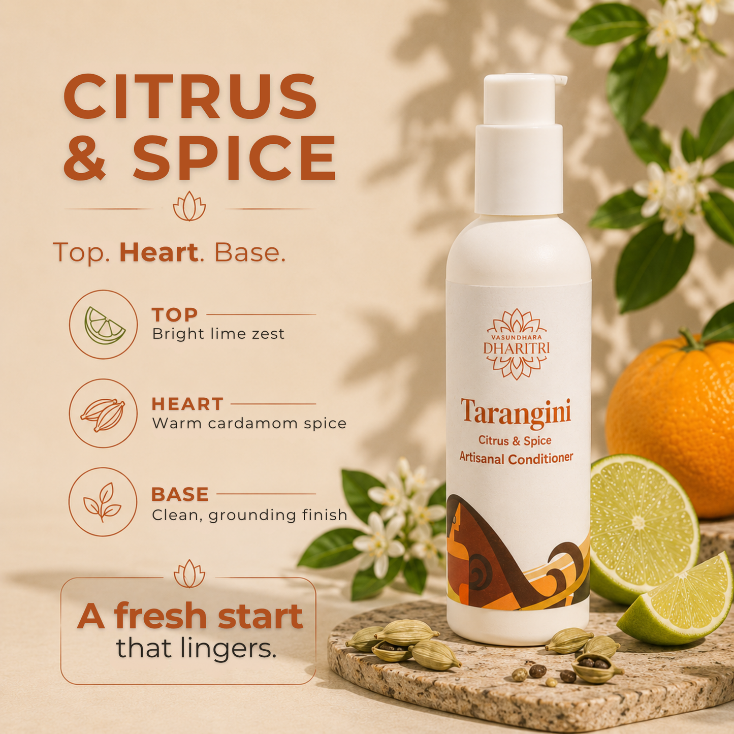 Tarangini Citrus & Spice Artisanal Hair Conditioner 200ml