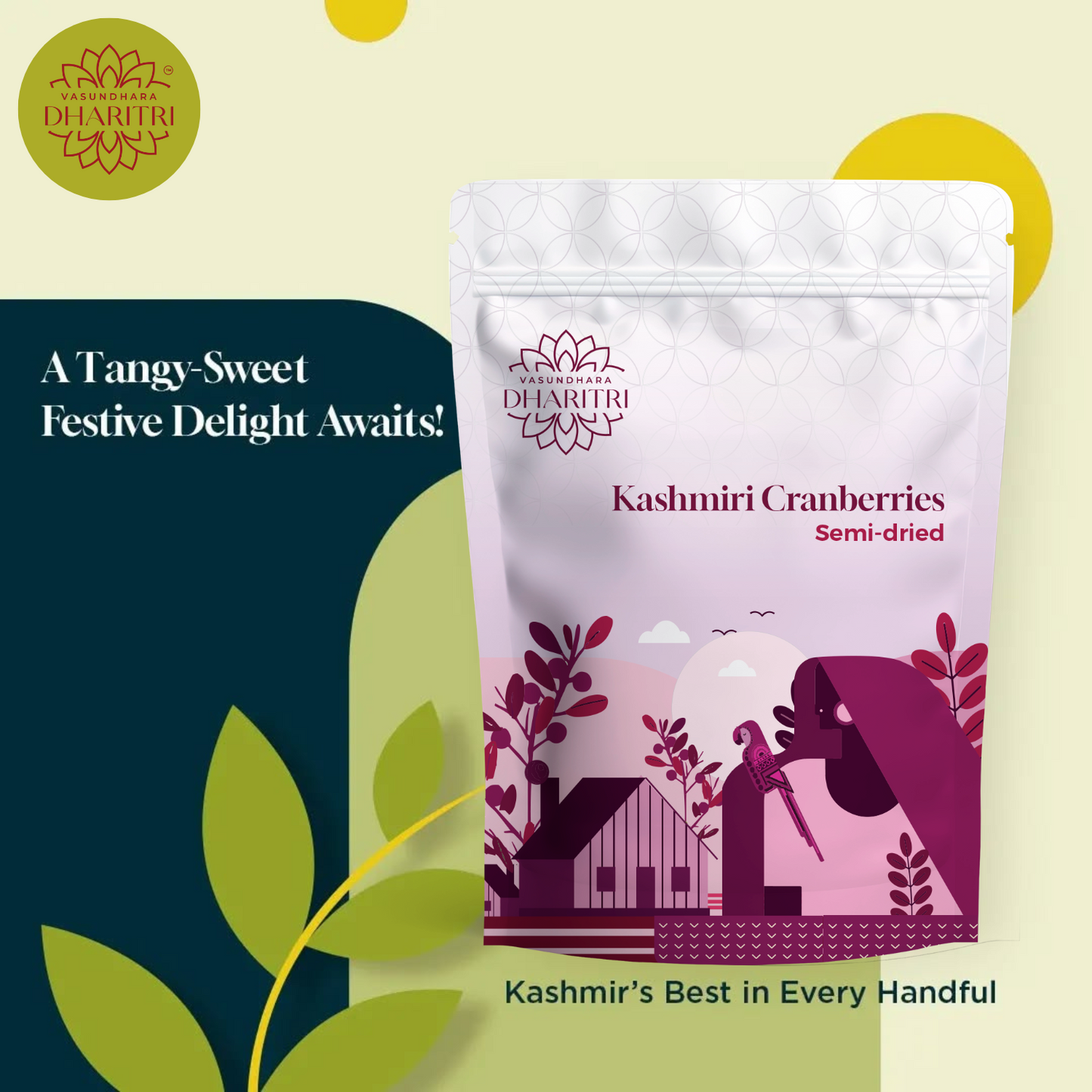 Semi-dried Kashmiri Cranberries