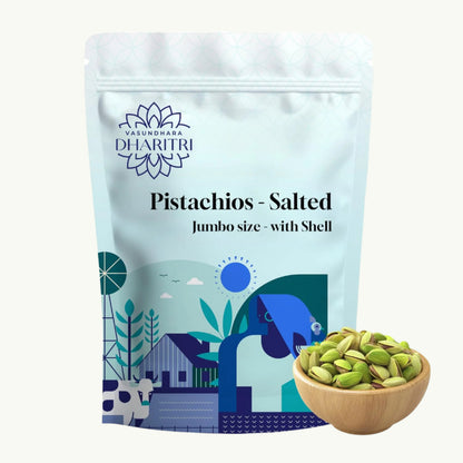 Dharitri Pistachios Jumbo Size Salted With Shells Akbari