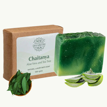 Dharitri Chaitanya Aloe Vera and Tee Tree Luxury Bath Soap