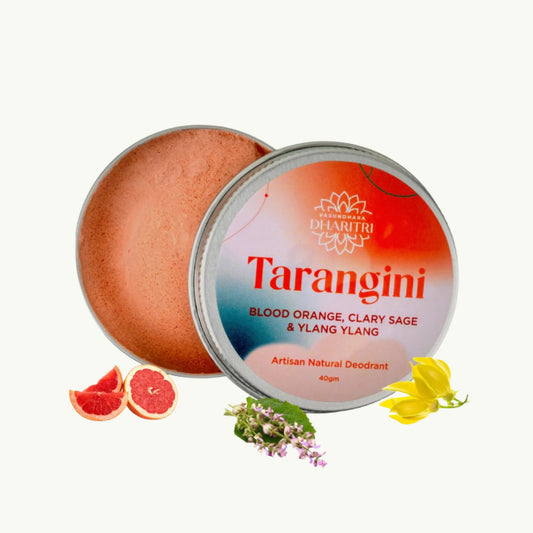 Dharitri Tarangini Deodorant Cream - Blood Orange, Clary Sage and Ylang Ylang