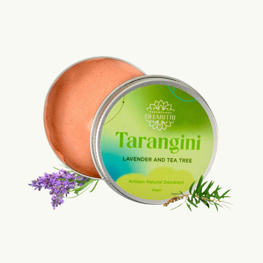 Dharitri Tarangini Artisanal Deodorant Cream, Lavender & Tea Tree