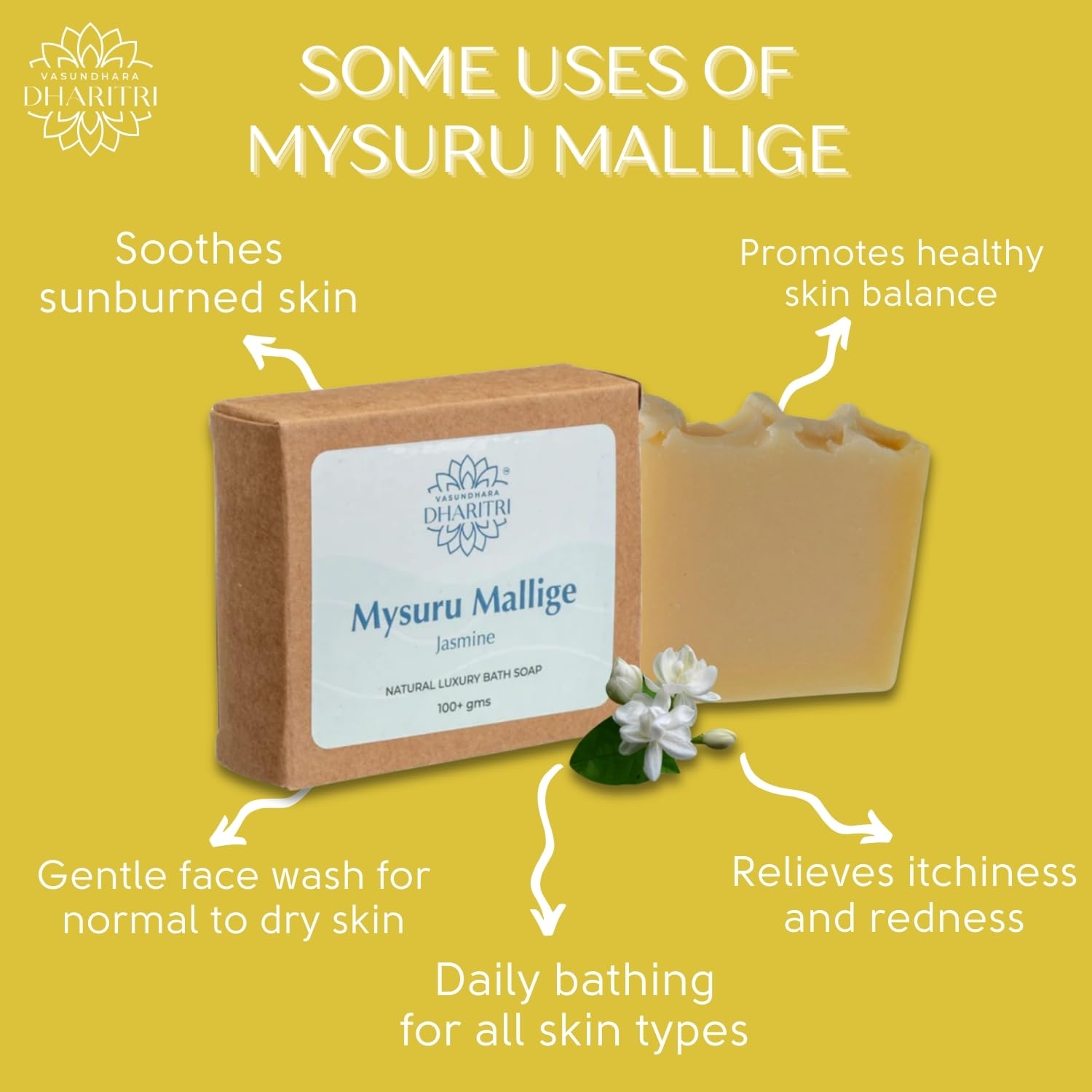 Dharitri Mysuru Mallige Natural Bathing Soap