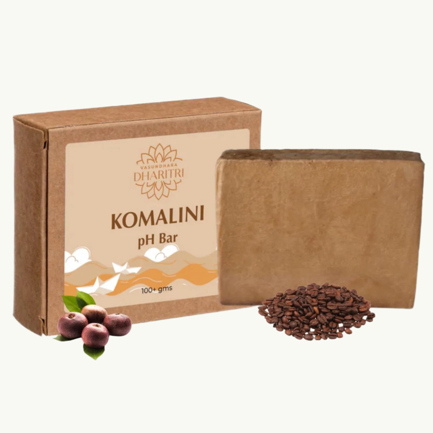 Dharitri Komalini Kokum & Coffee Exfoliating Natural Soap Bar