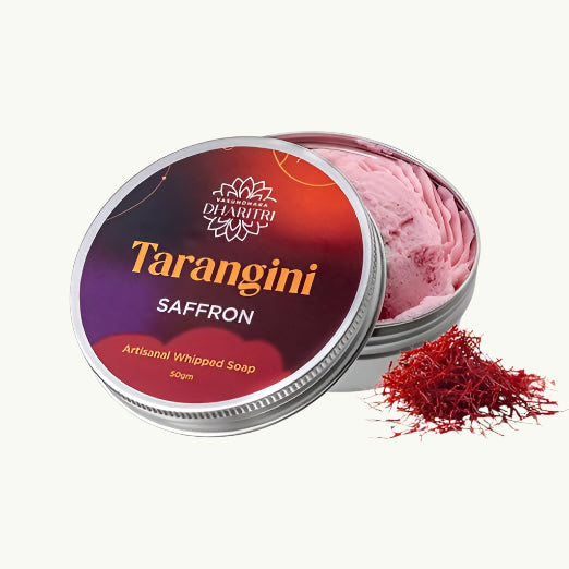 Dharitri Tarangini Artisanal Saffron Whipped Soap
