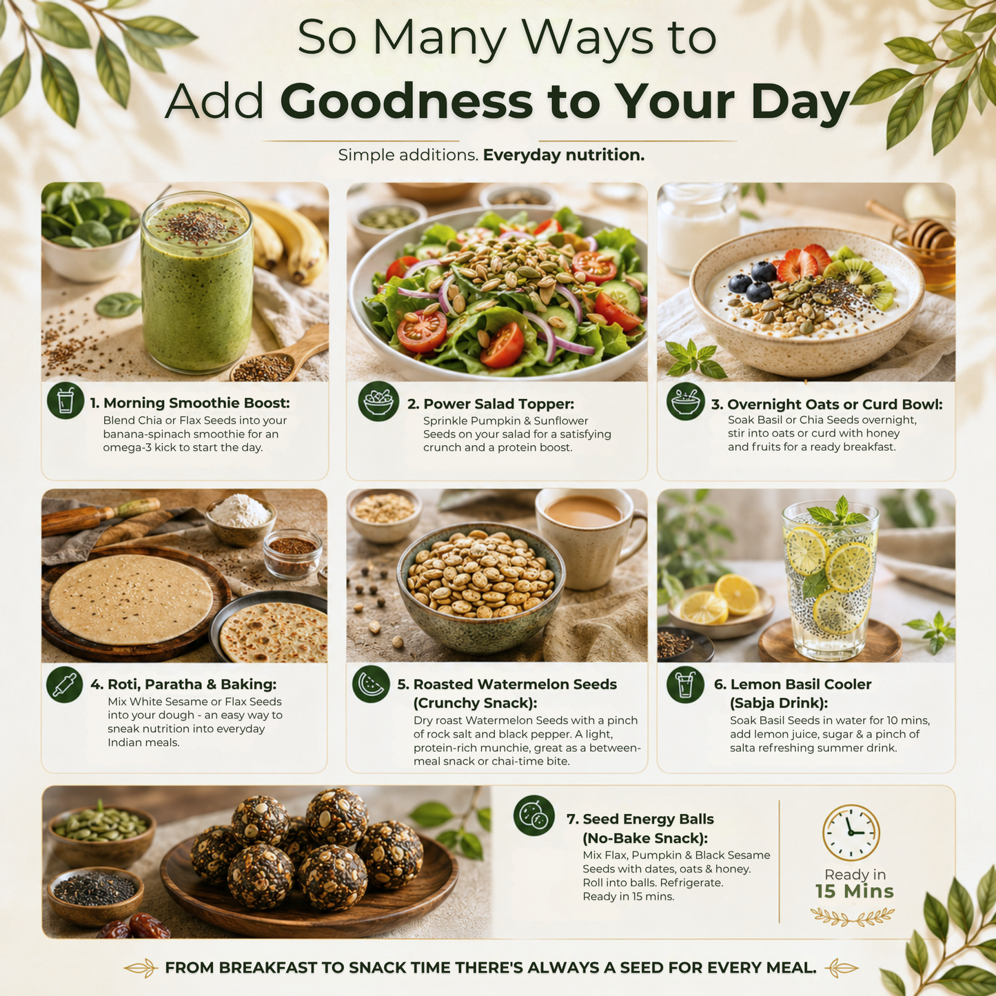 8-in-1 Seeds Combo Pack – 100g Each (Total 800g)