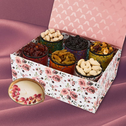 Diwali Gift Hamper with Eco-Friendly Coconut Shell Soy Wax Candle