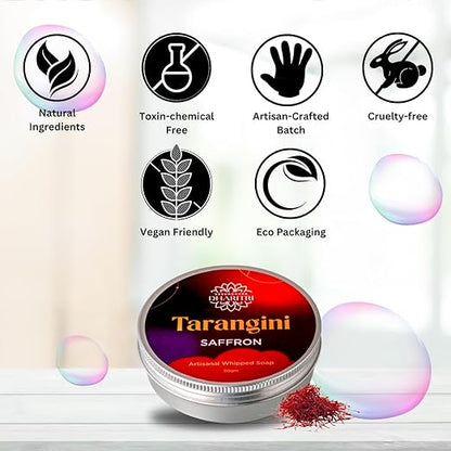 Dharitri Tarangini Artisanal Saffron Whipped Soap