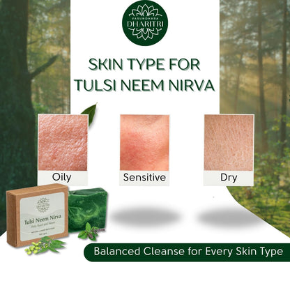 Dharitri Tulsi Neem Nirva Natural Bath Soap