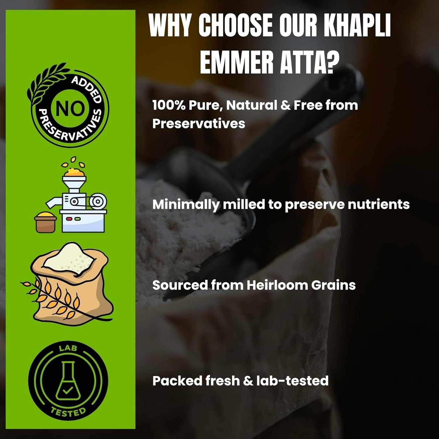 Khapli/Emmer Wheat Flour 5Kg