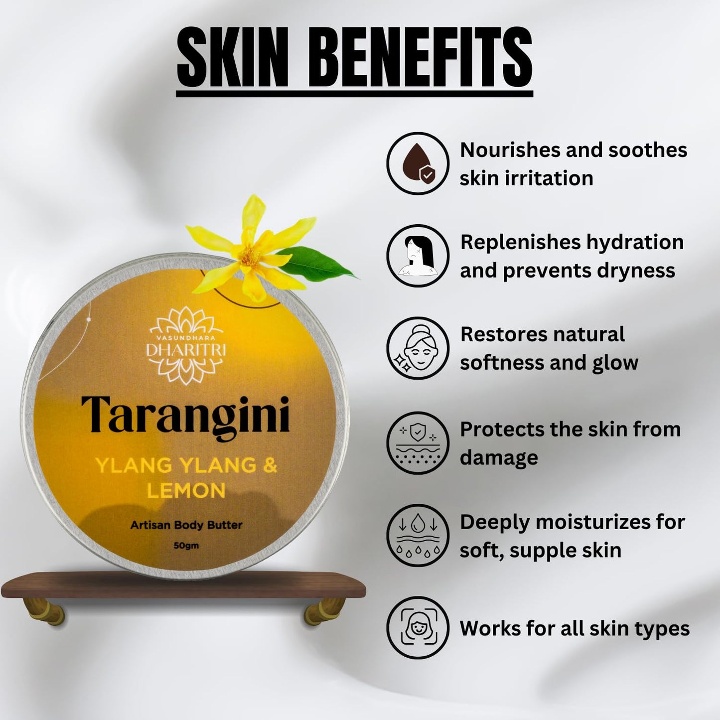 Tarangini Artisanal Body Butter – Ylang Ylang & Lemon