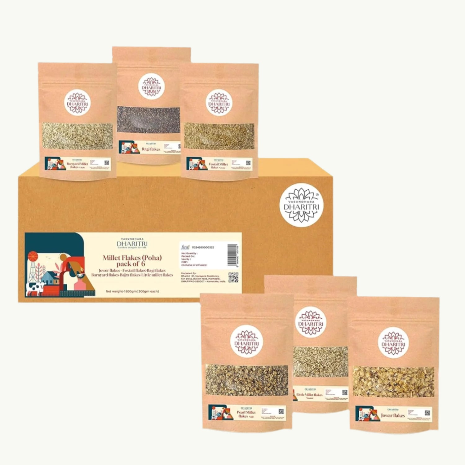 Dharitri Healthy Breakfast Millet Flakes