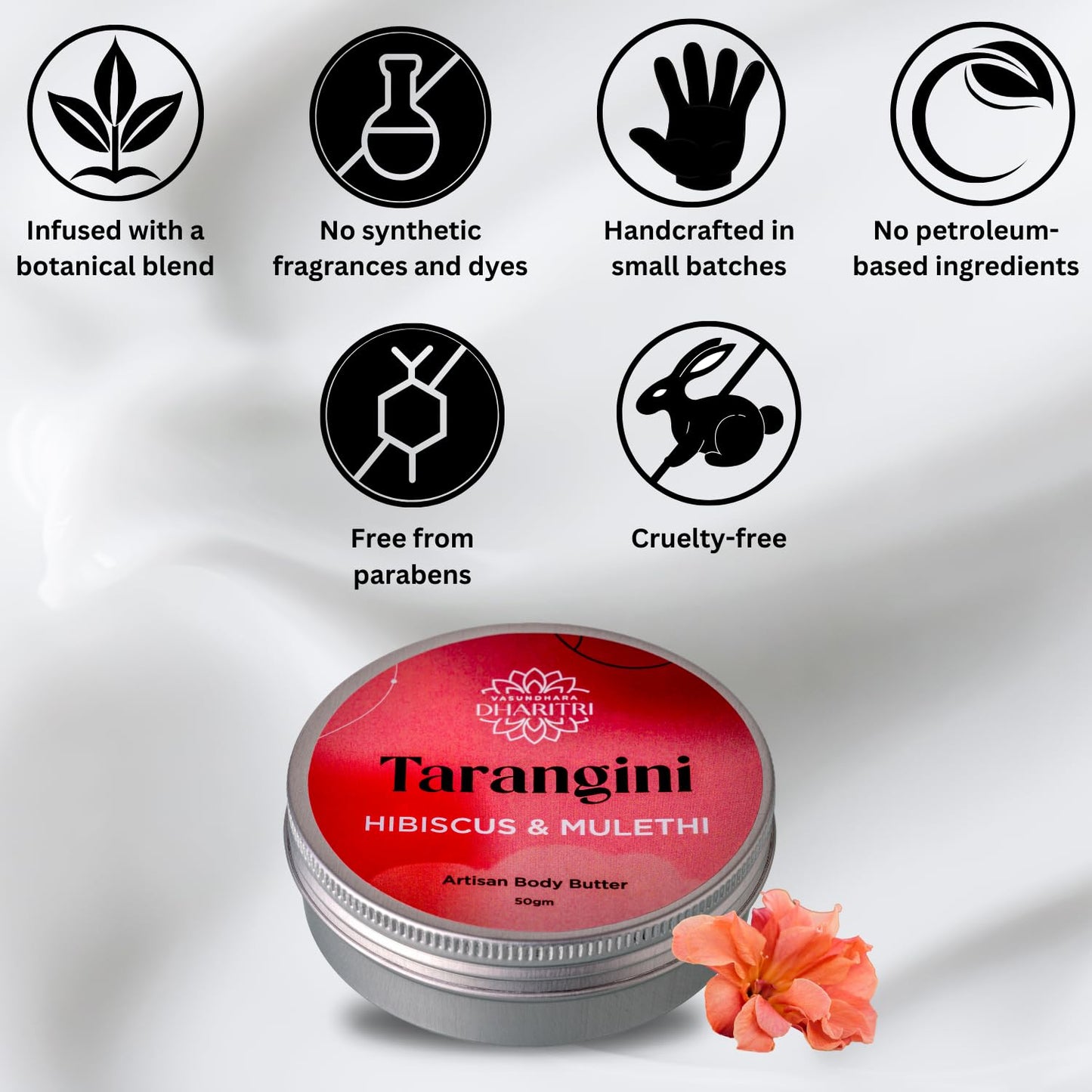 Tarangini Artisanal Body Butter – Hibiscus & Mulethi