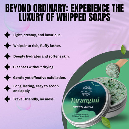 Dharitri Tarangini Artisanal Green Aqua Whipped Soap