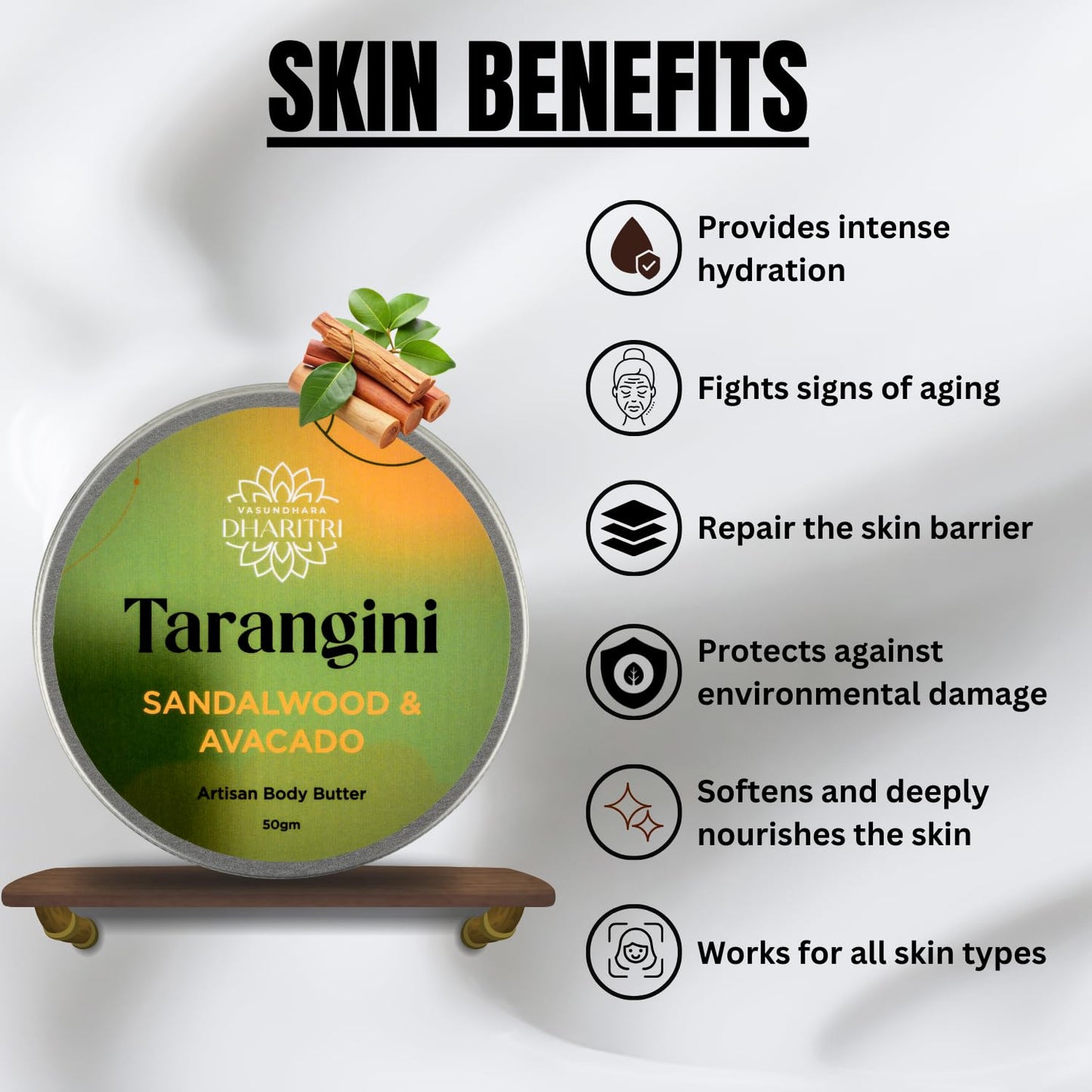 Tarangini Artisanal Body Butter – Sandalwood & Avocado