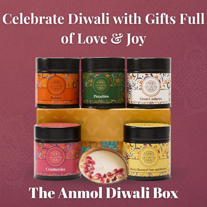 Diwali Gift Hamper with Eco-Friendly Coconut Shell Soy Wax Candle