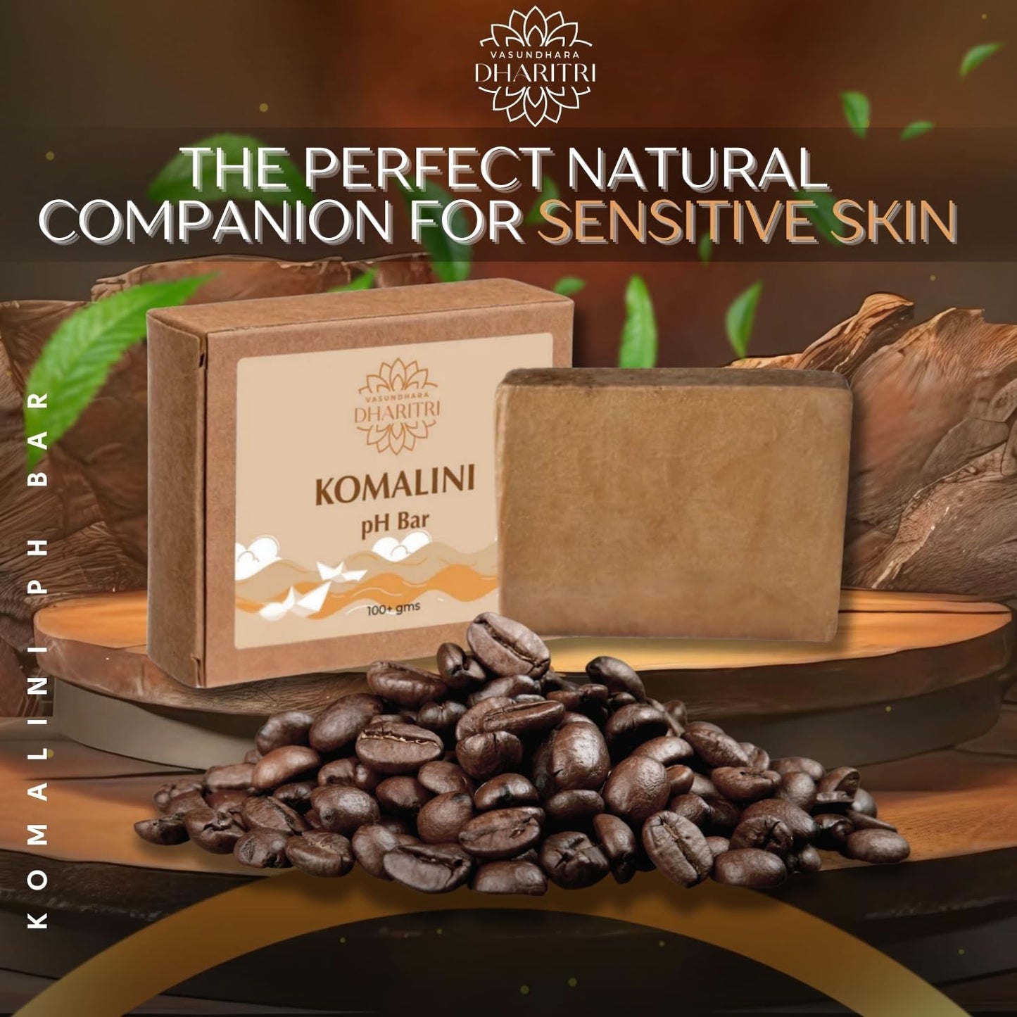 Dharitri Komalini Kokum & Coffee Exfoliating Natural Soap Bar