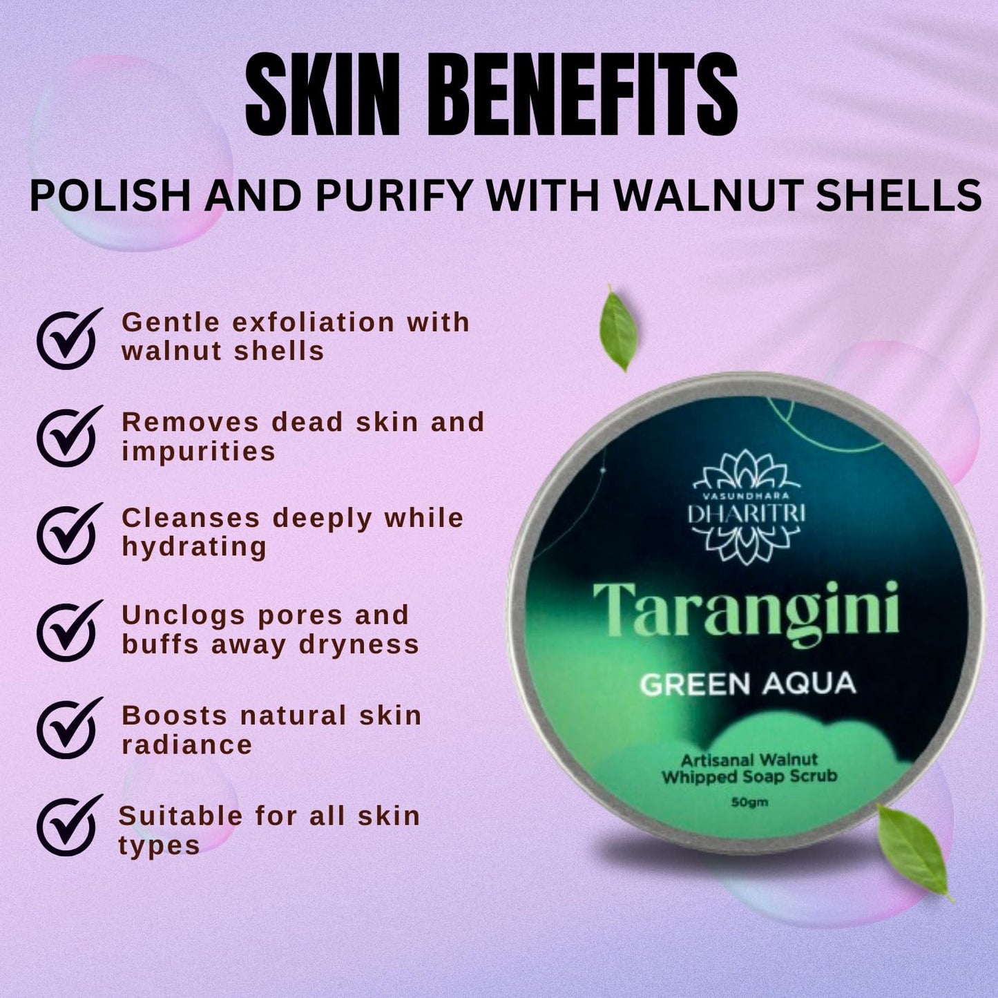 Dharitri Tarangini Artisanal Green Aqua Whipped Soap