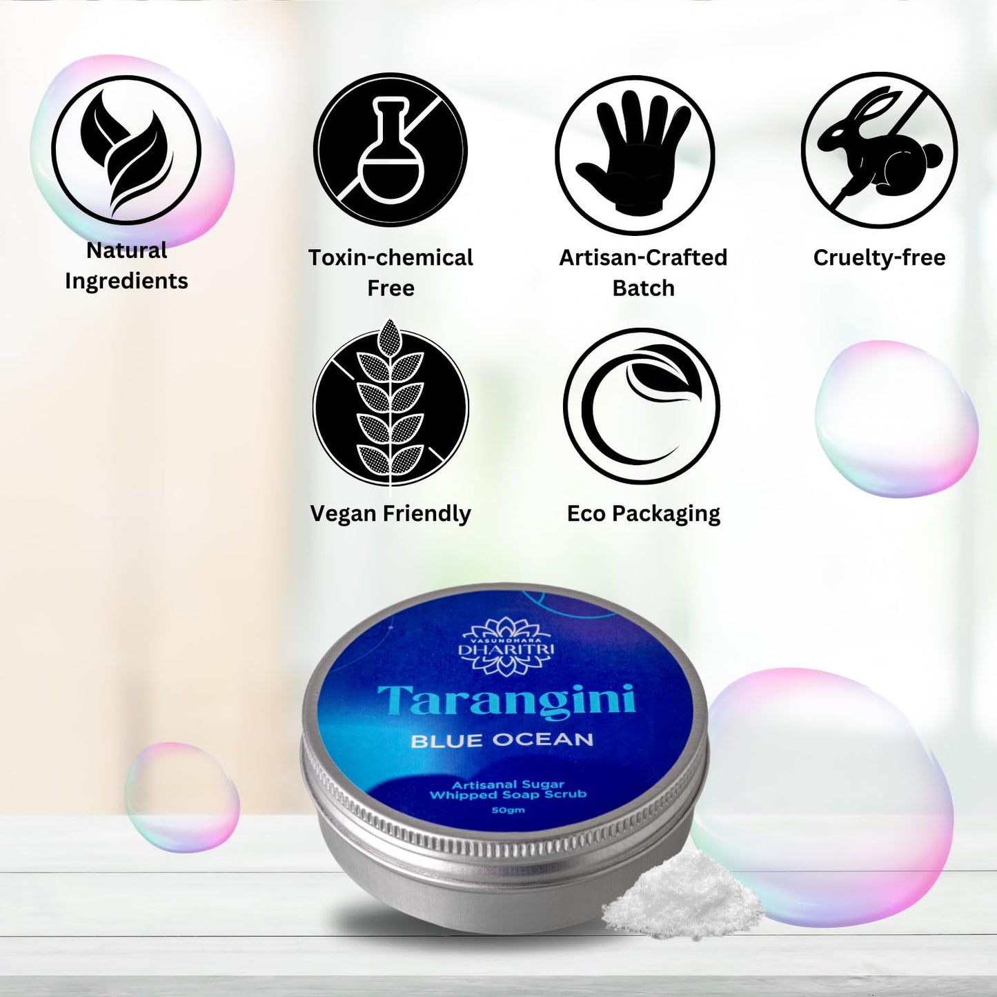 Dharitri Tarangini Artisanal Blue Ocean Whipped Soap
