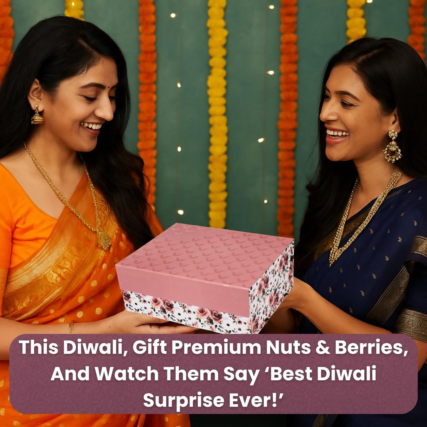Diwali Gift Hamper with Eco-Friendly Coconut Shell Soy Wax Candle
