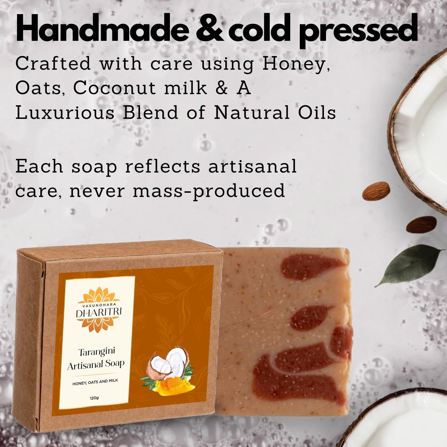 Dharitri Tarangini Series - Artisanal Soap, Honey, Oats and Milk