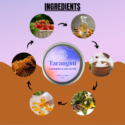 Tarangini Artisanal Lip Balm – Strawberry & Shea Butter